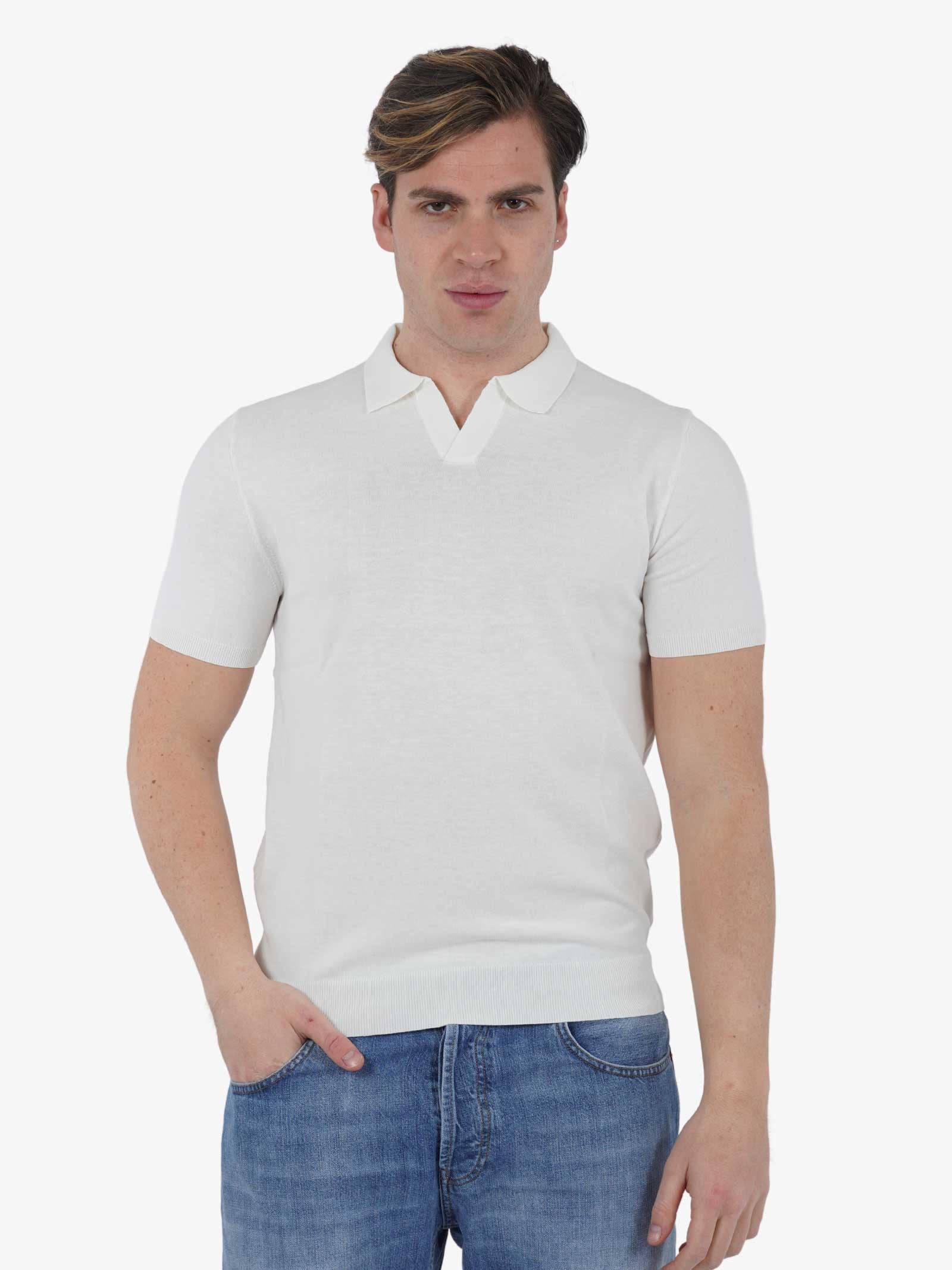 DIKTAT Polo P/L M/M DK67008 uomo cotone panna