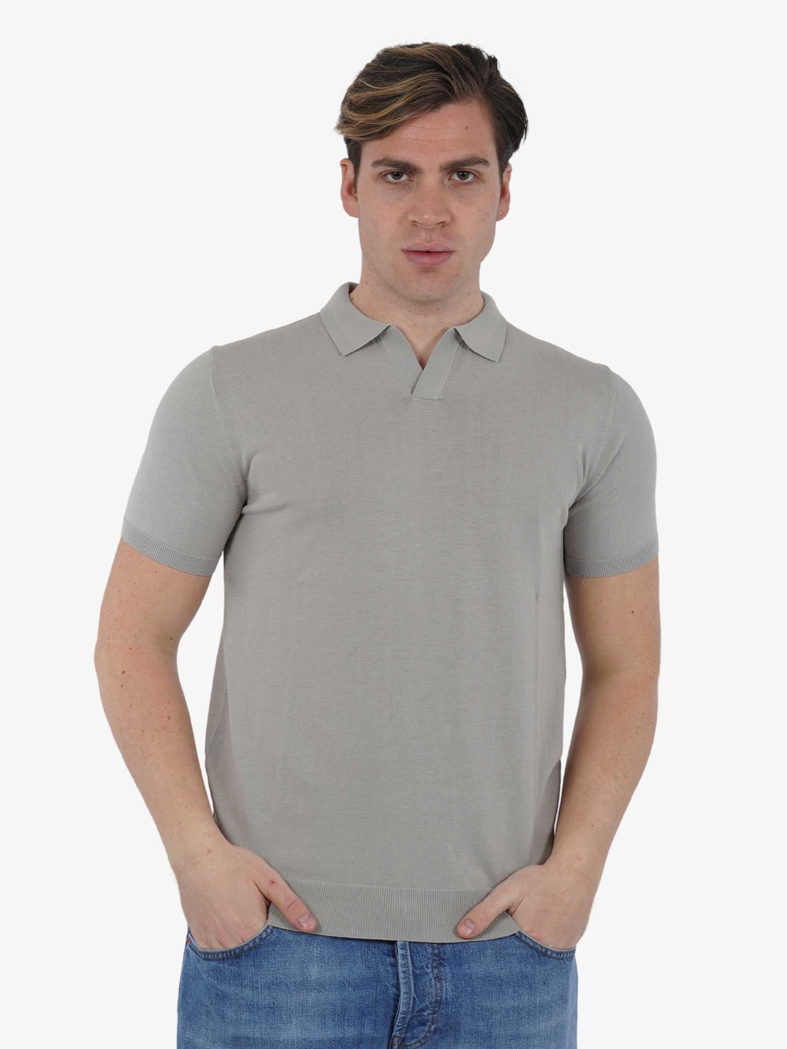 DIKTAT Polo P/L M/M DK67008 uomo cotone grigio