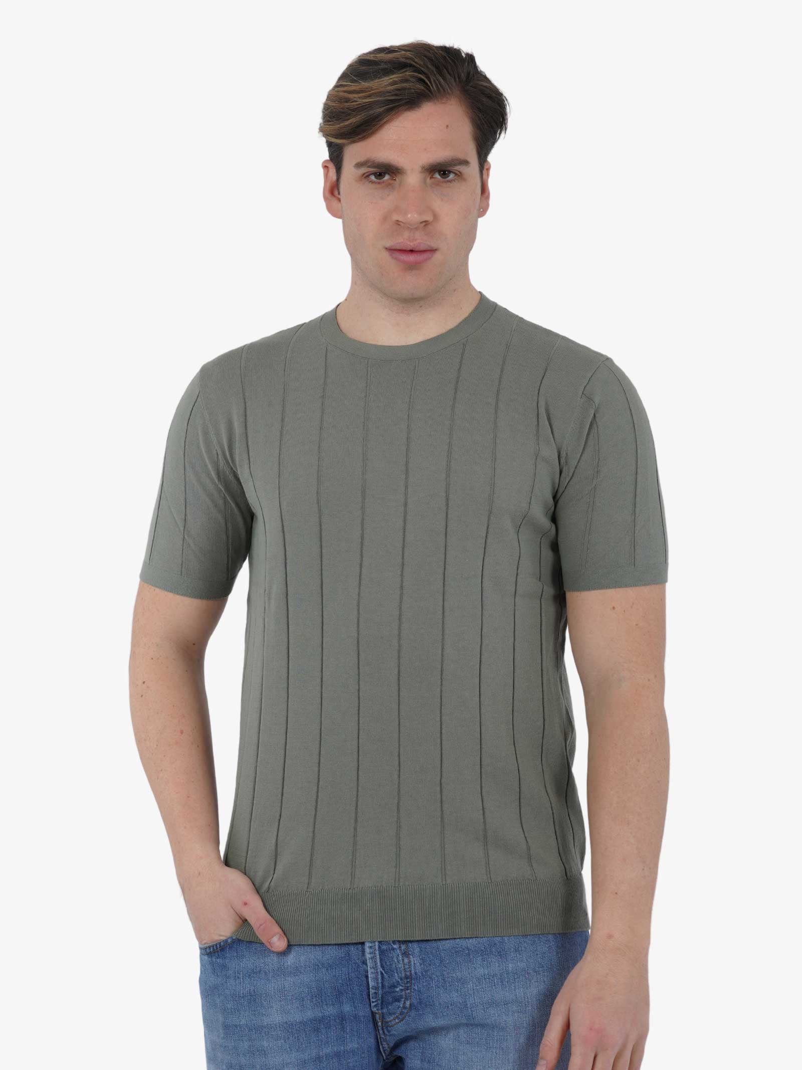 DIKTAT Maglia G/C M/M DK67016 uomo cotone militare