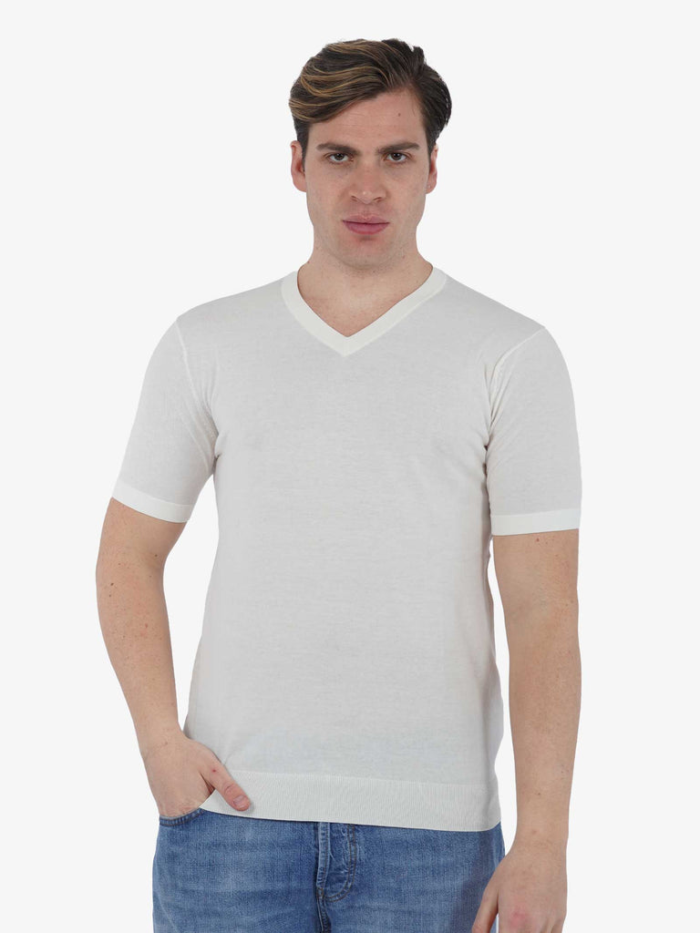 DIKTAT T-shirt S/V M/M DK67036 uomo cotone panna