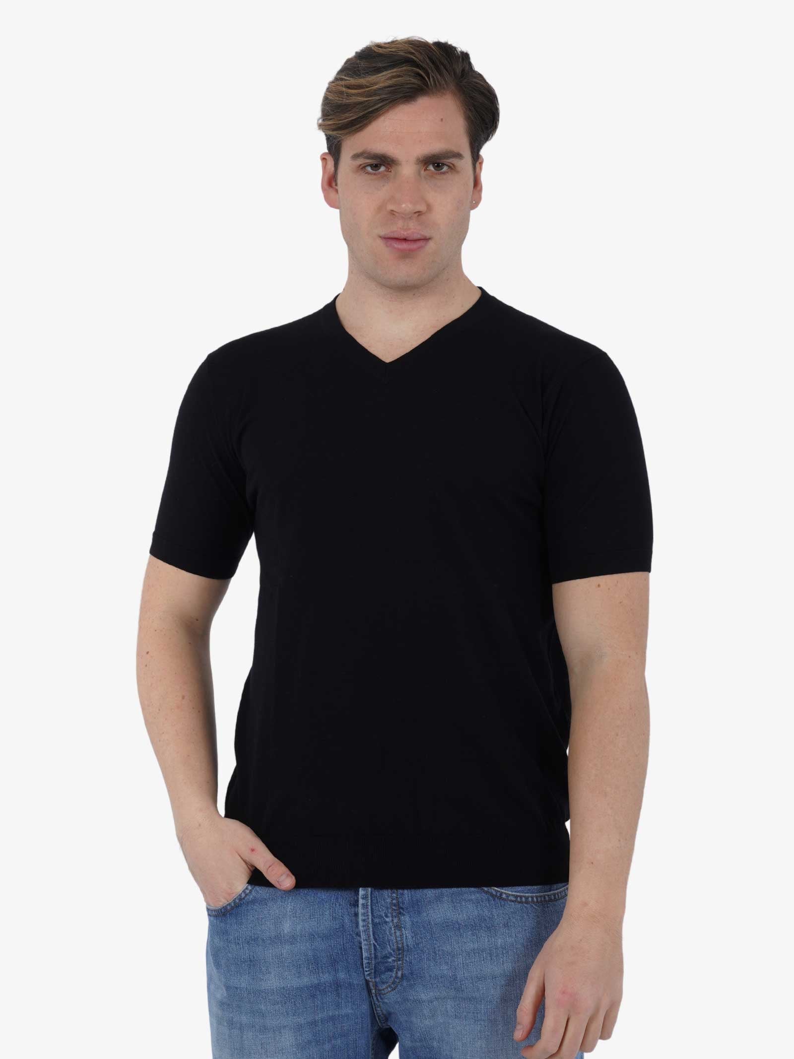 DIKTAT T-shirt S/V M/M DK67036 uomo cotone nero