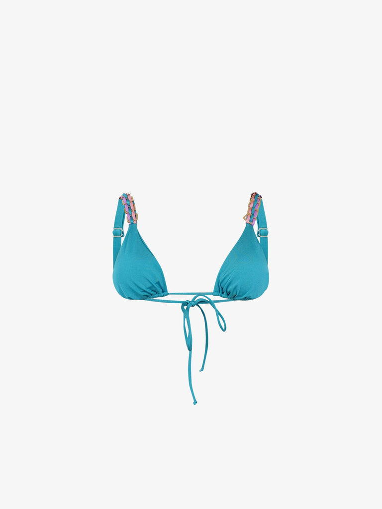 DISTRICT BY MARGHERITA MAZZEI Costume da bagno bikini triangolo 4FQ30 donna azzurro