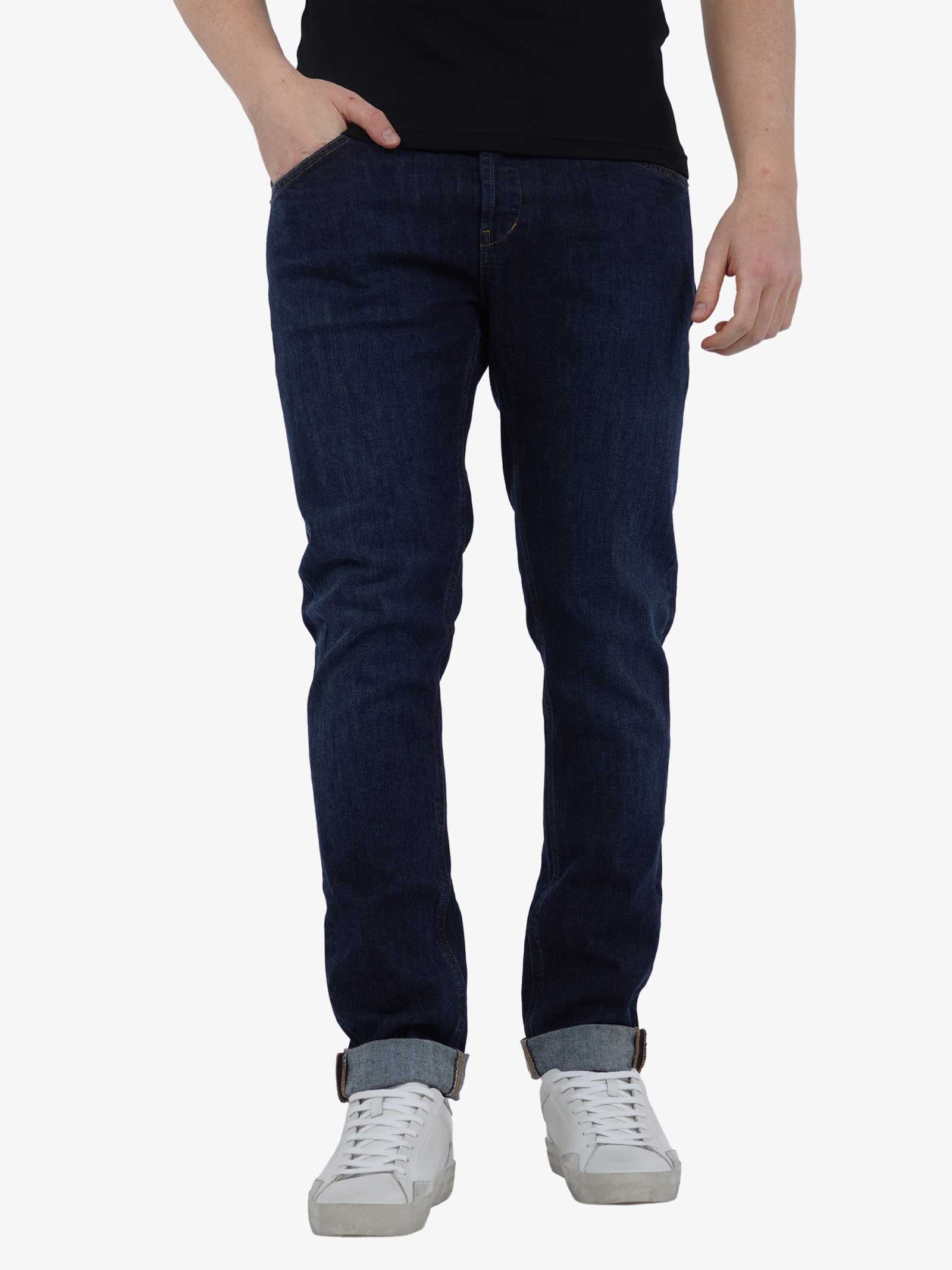 DONDUP Jeans George UP232 DS0257U FG1 DU uomo cotone blu