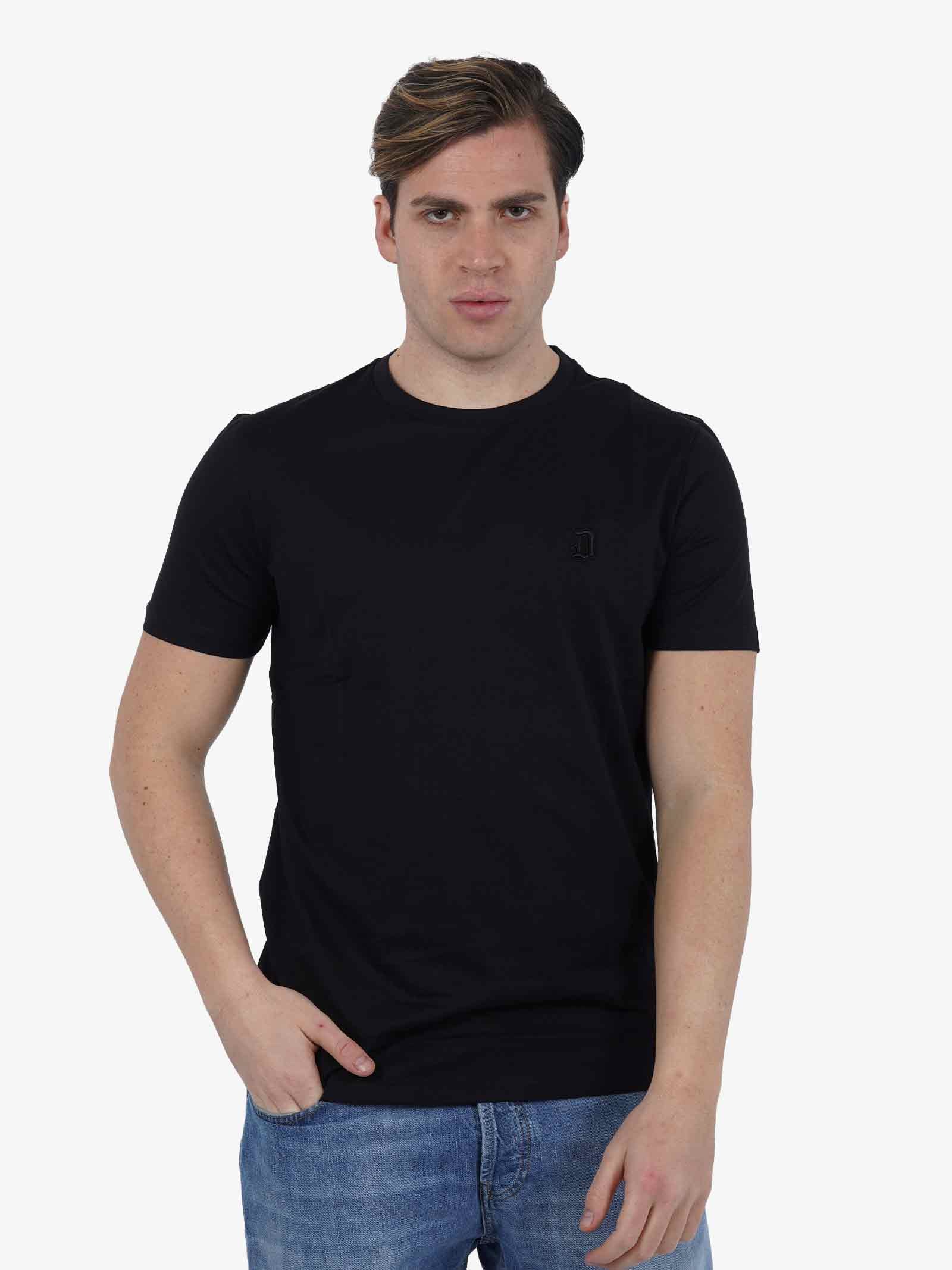 Tシャツ・カットソー DONDUP Men T Shirts US198 JF0271UFS6999 Black DONDUP T-shirt US198 JF0271U FS6 DU uomo cotone nero