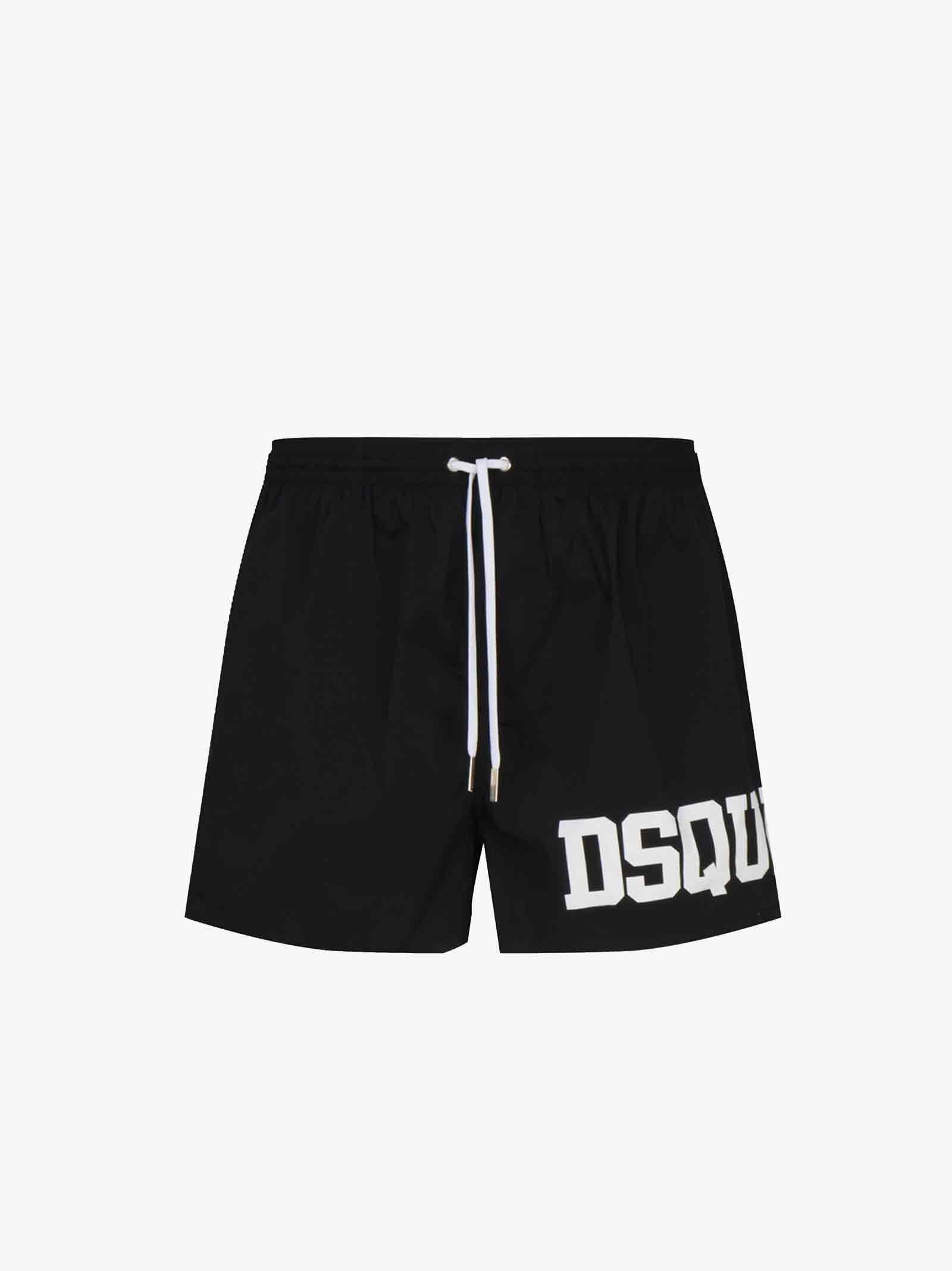 DSQUARED2 Costume da bagno boxer midi D7B8P5440 uomo nero