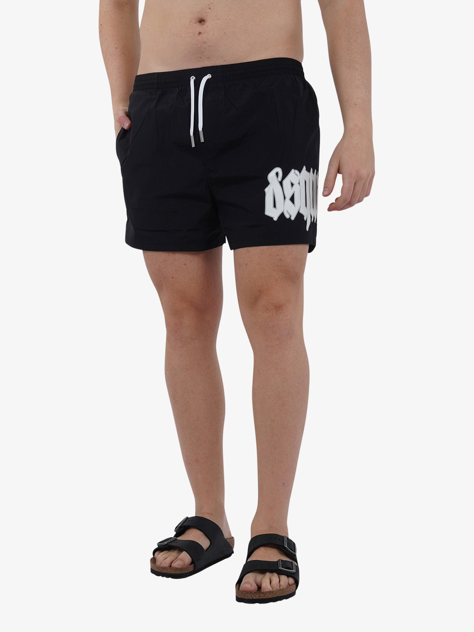 DSQUARED2 Costume da bagno Boxer midi D7B8P5470 uomo nero