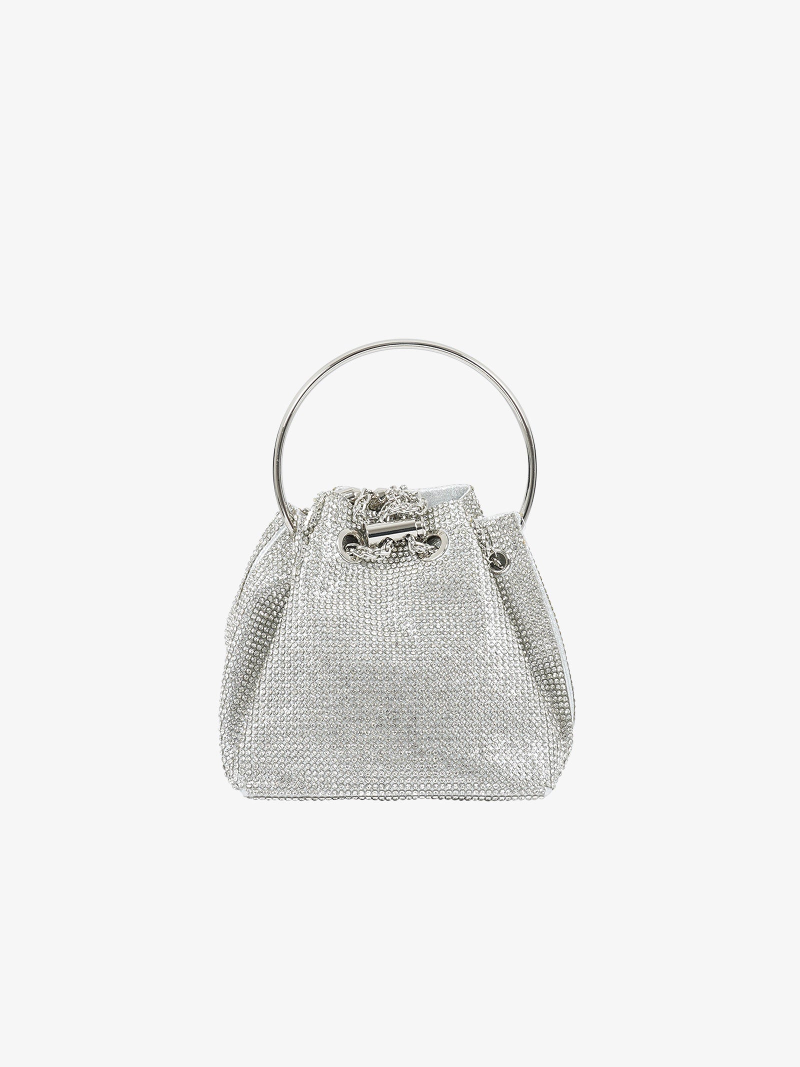 EXE' Borsa a mano luxury strass CAO7-16 donna argento