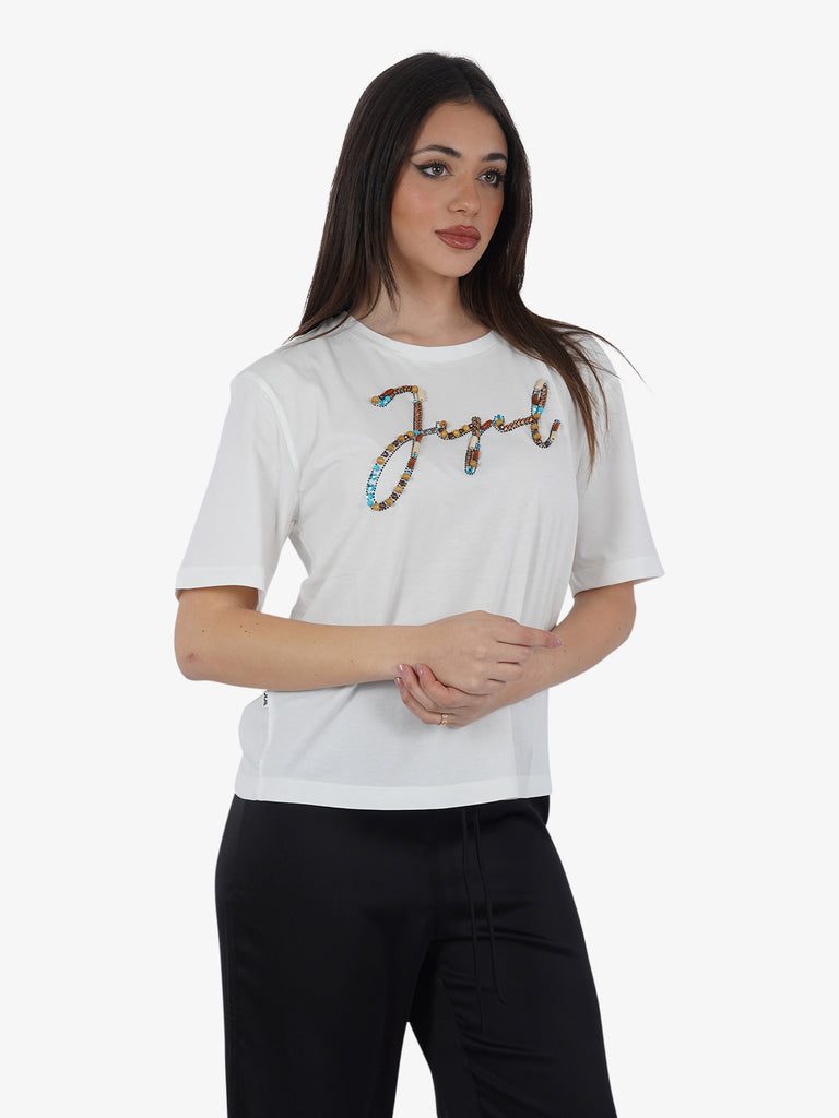 JIJIL T-shirt TS292 donna cotone panna
