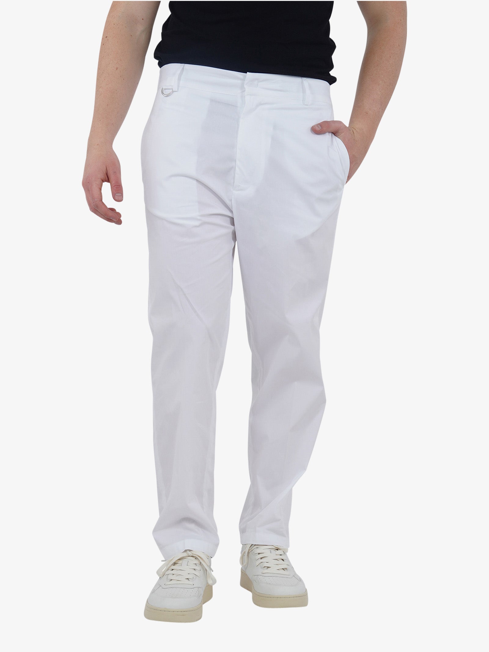 LOW BRAND Pantalone George Fly L1PSS246734 uomo cotone bianco