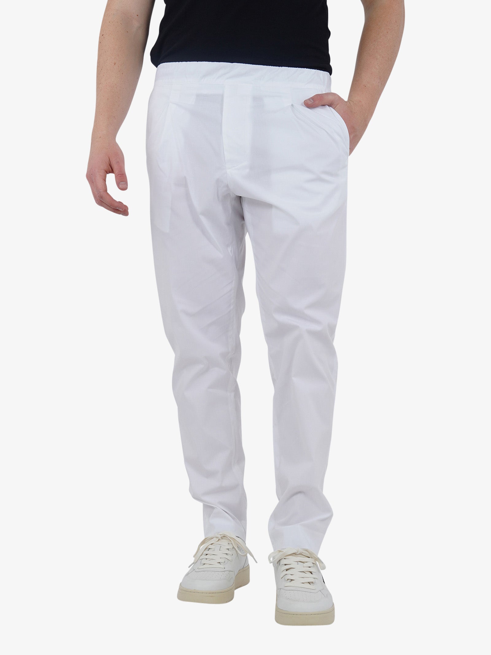 LOW BRAND Pantalone Patrick Fly L1PSS246747 uomo cotone bianco