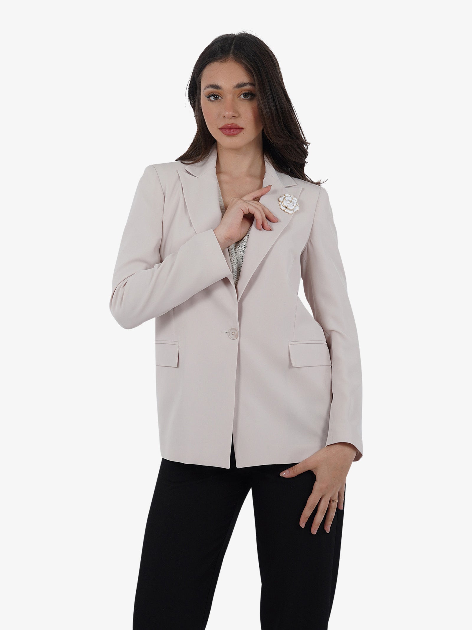 MARIUCCIA Blazer monopetto MMD3243 donna panna