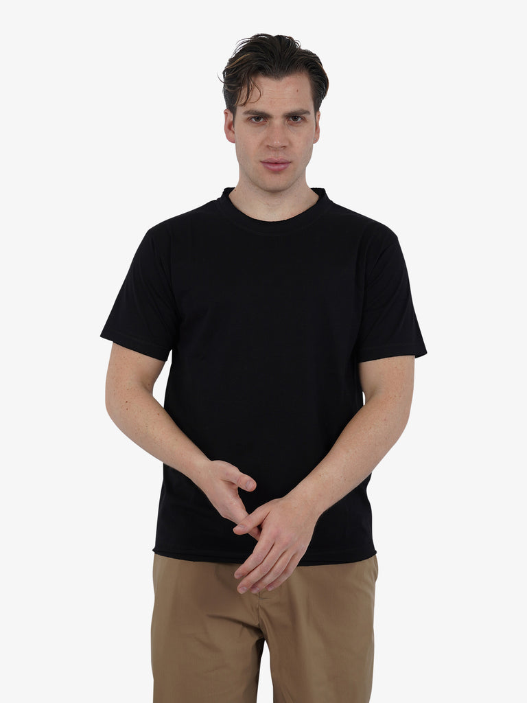 MARSEM T-shirt girocollo EMA-COT15 uomo cotone nero