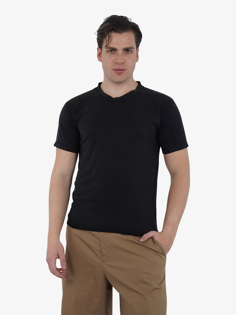 MARSEM T-shirt girocollo EMA-VIS10 uomo modal nero