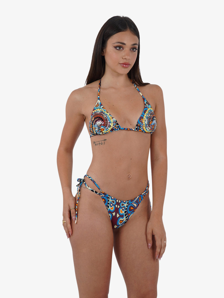 MISS BIKINI Costume da bagno bikini triangolo con spirale V4001S donna multicolor