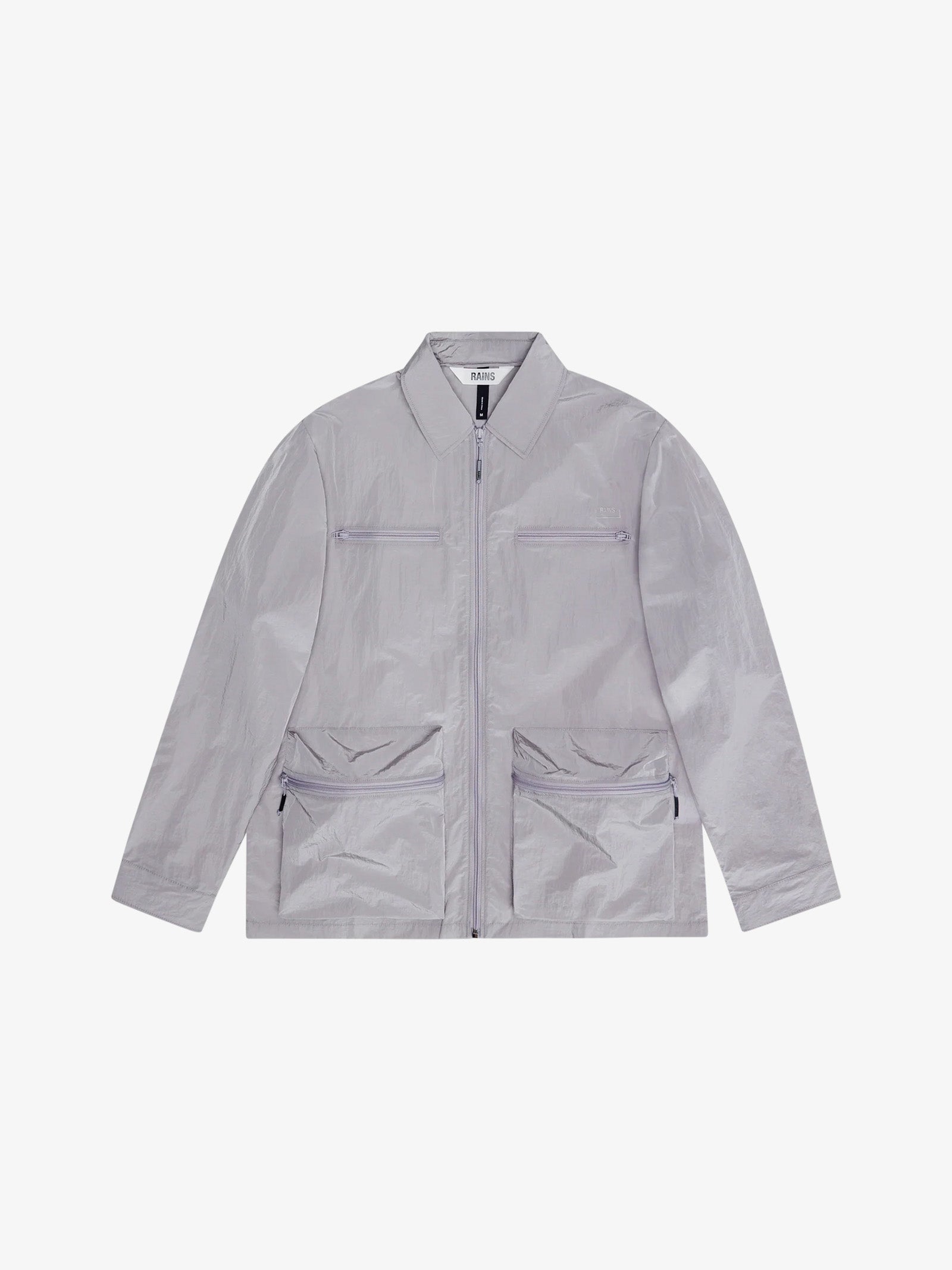 RAINS Camicia Kano Overshirt 19220 uomo nylon grigio