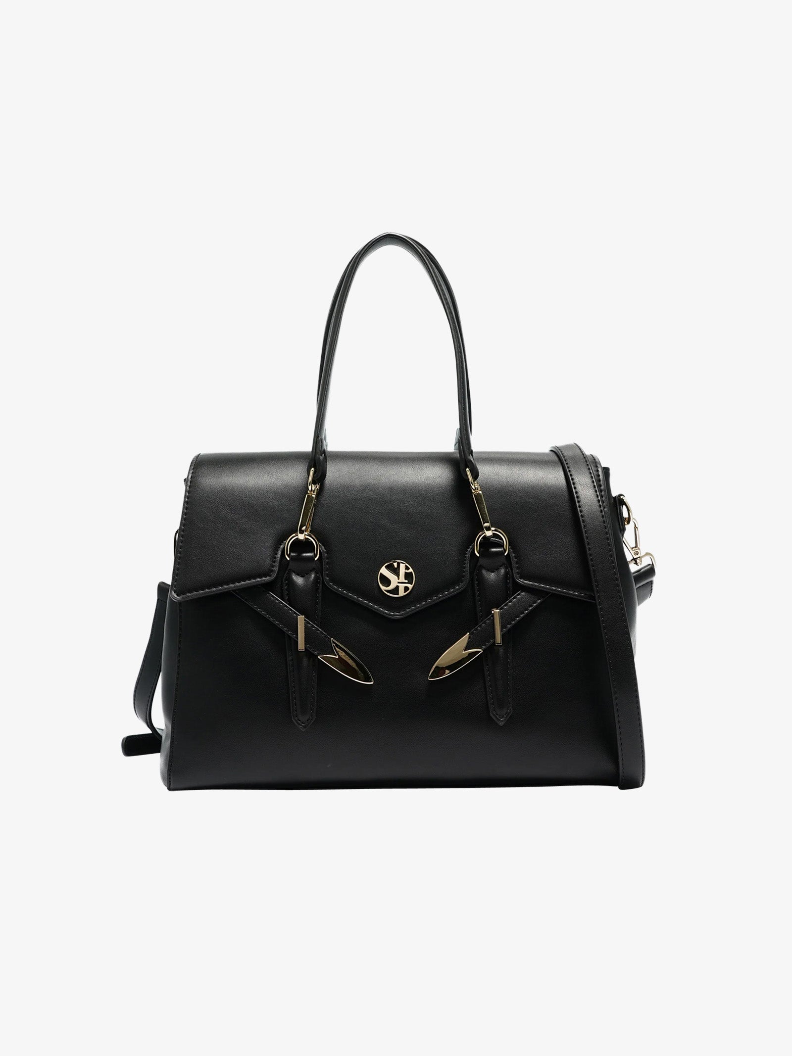 SECRET PON PON Borsa a spalla YALIS MEDIUM donna nero