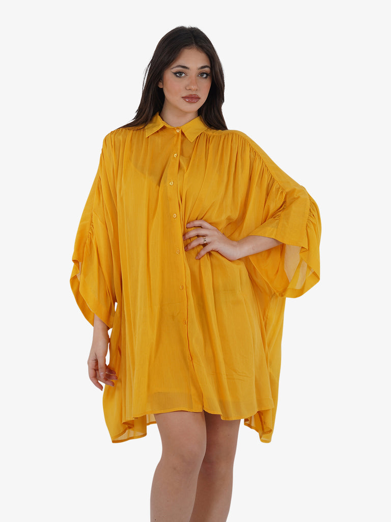 Dress SEMICOUTURE Woman color Yellow Cream