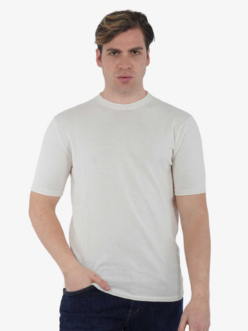 SSEINSE T-shirt girocollo M/M ME2713SS uomo cotone panna
