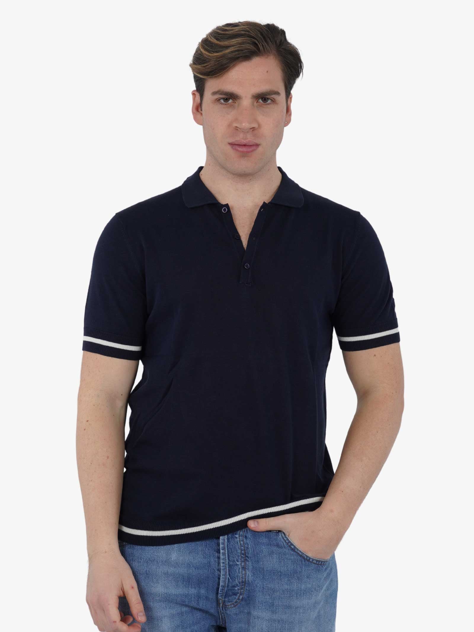 SSEINSE Polo maglia M/M ME2715SS uomo cotone blu