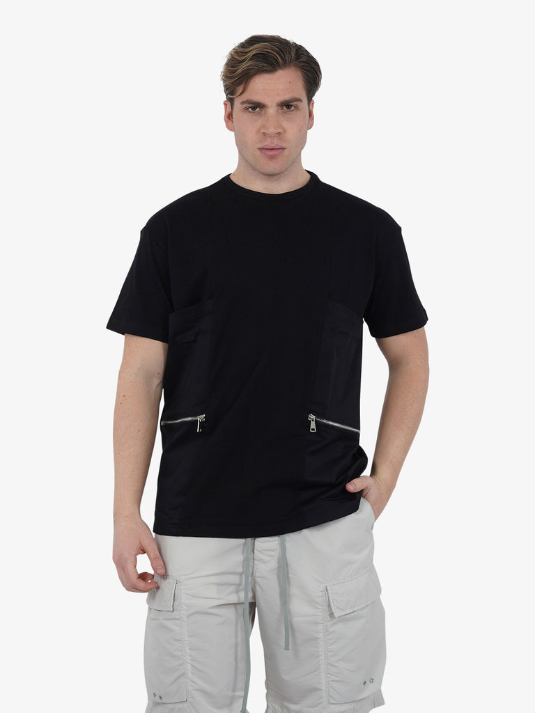 STATE OF ORDER T-shirt PORTER SO1TSS240011 uomo cotone nero