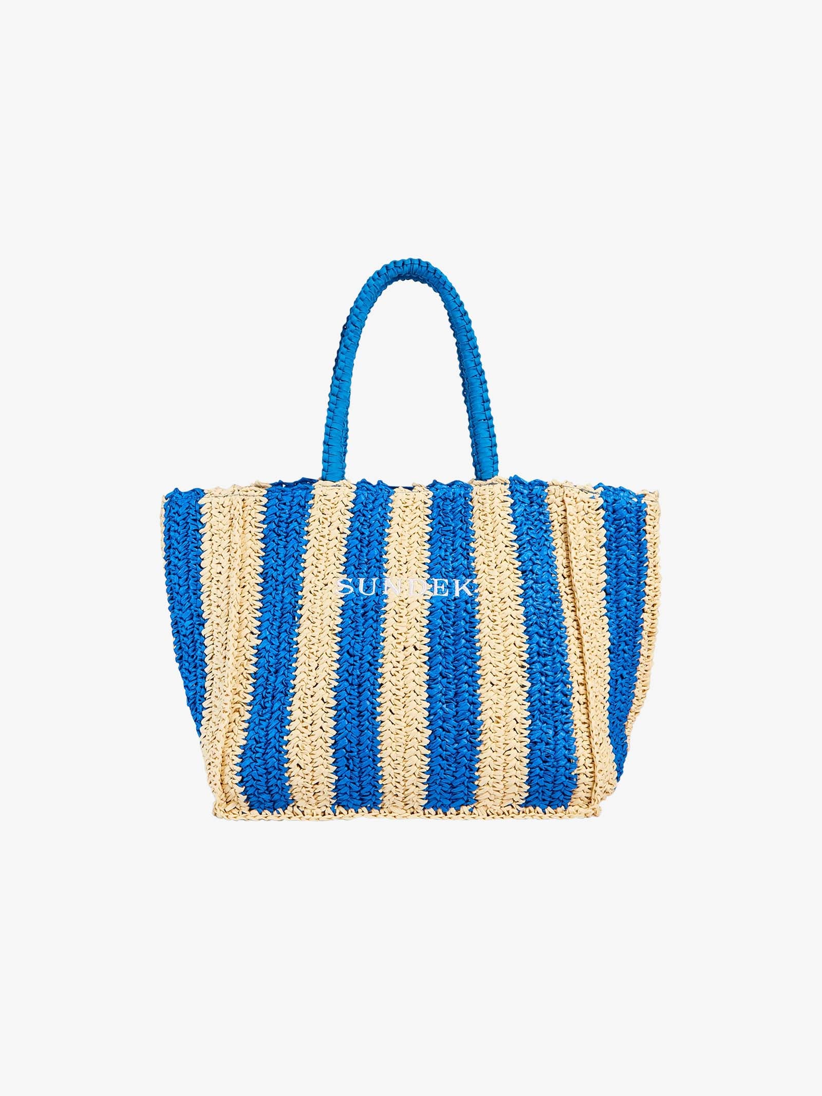 SUNDEK Borsa a mano CHOU STRAW AW741ABPA100 donna blu