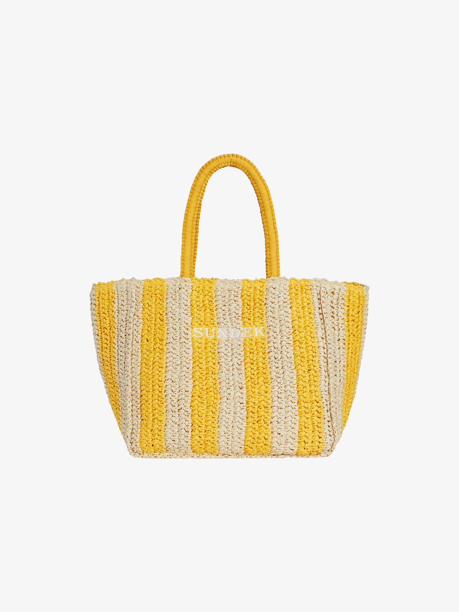 SUNDEK Borsa a mano CHOU STRAW AW741ABPA100 donna giallo