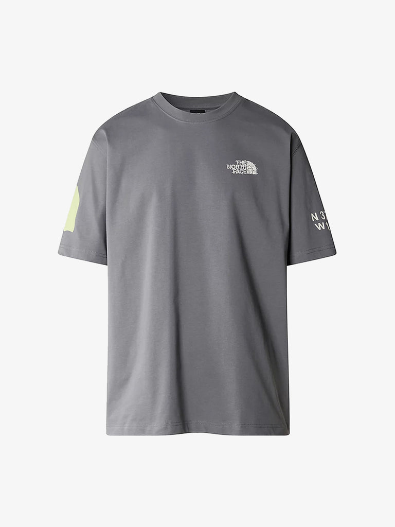 THE NORTH FACE T-shirt GRAPHIC NSE 87F6 uomo cotone grigio