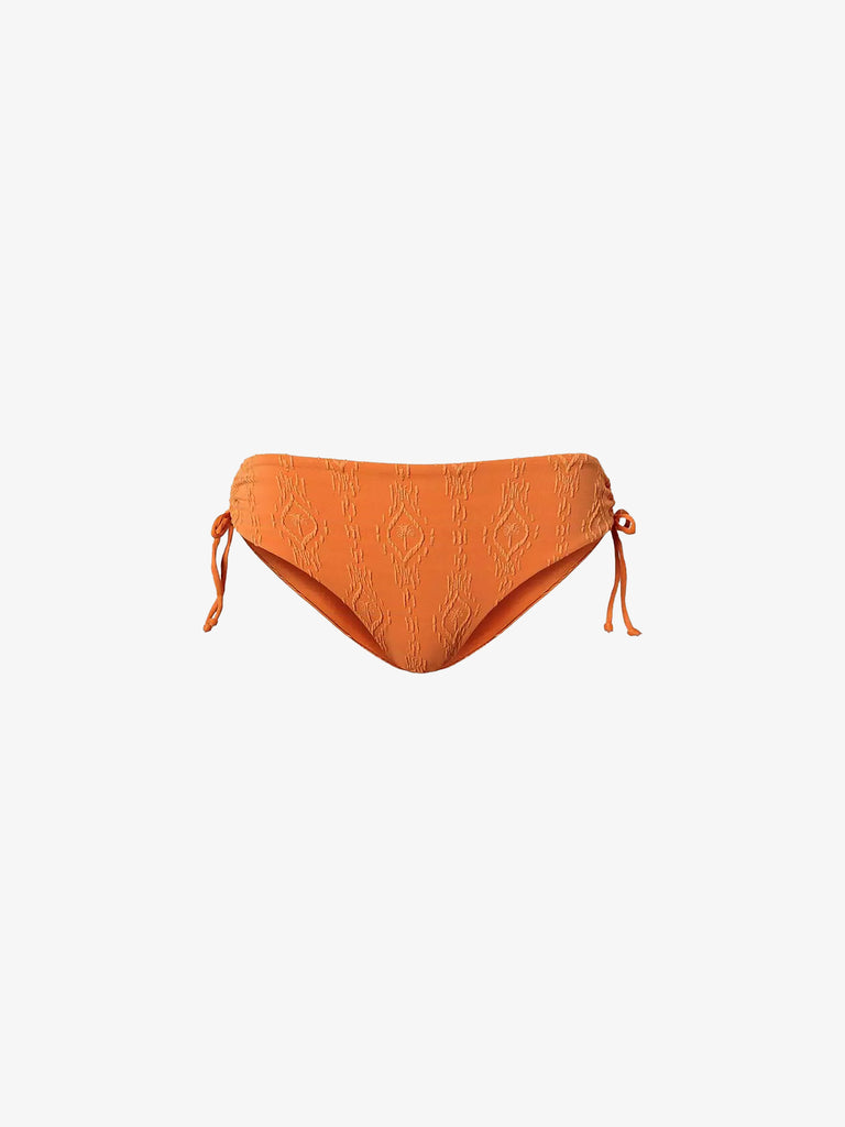 TWINSET Costume da bagno slip con disegno imprimé e coulisse 241LMMV99 donna arancione
