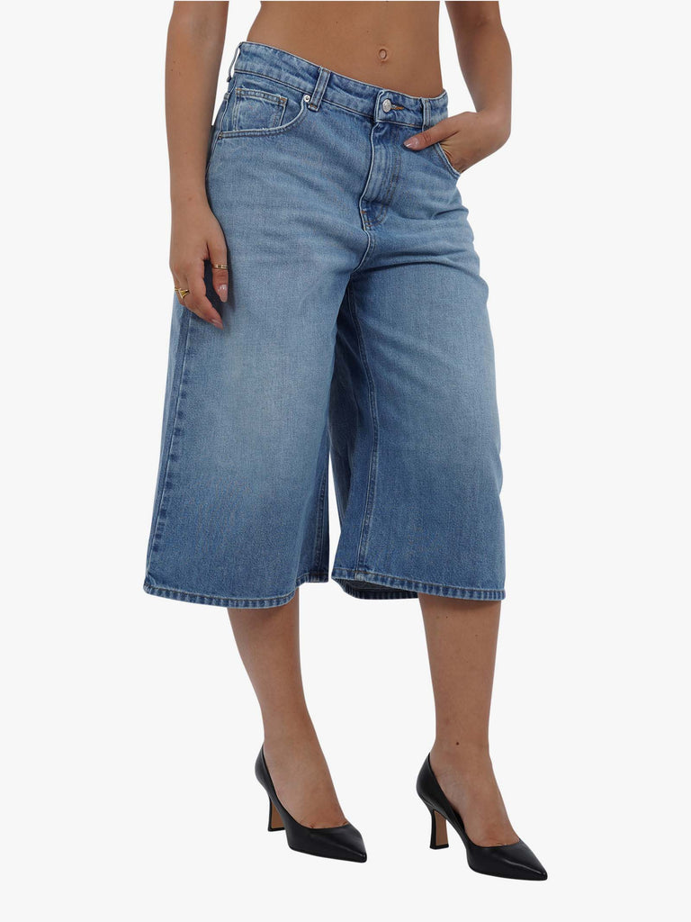 VICOLO Bermuda jeans lungo DB5340 donna cotone denim
