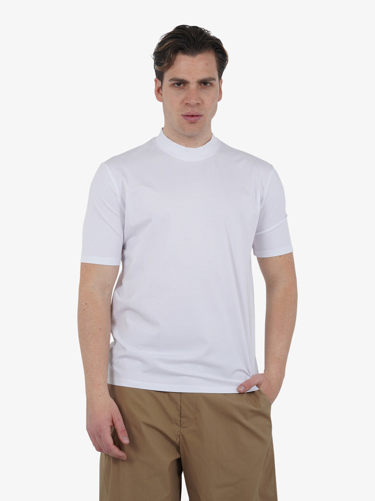 YES LONDON T-shirt girocollo XM4090 uomo cotone bianco