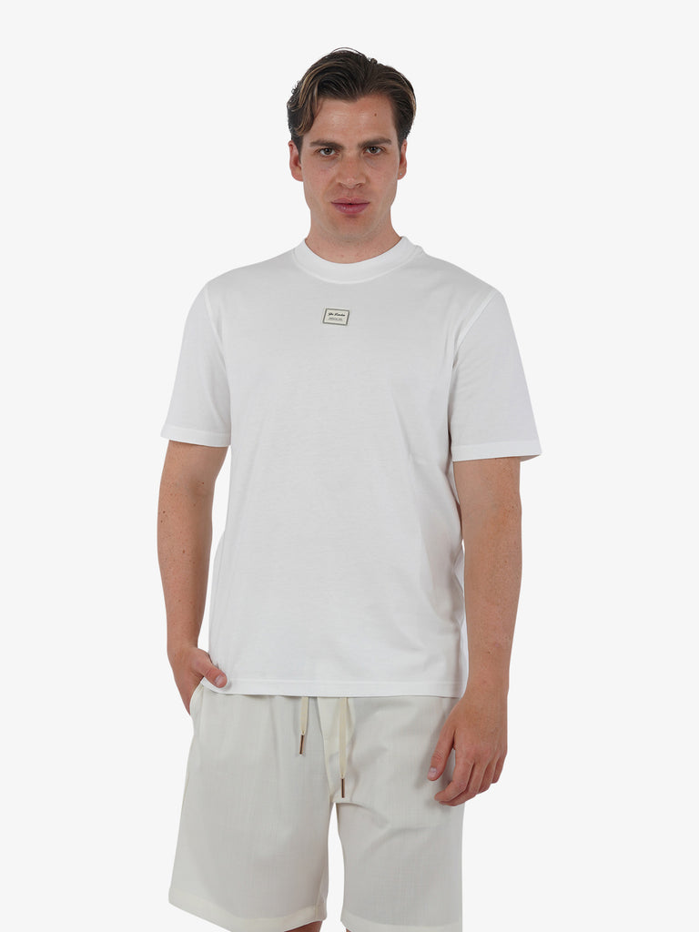 YES LONDON T-shirt XM4116 uomo cotone panna