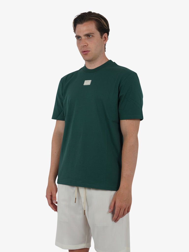 YES LONDON T-shirt XM4116 uomo cotone verde