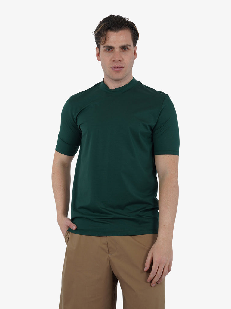 YES LONDON T-shirt girocollo XM4118 uomo cotone verde