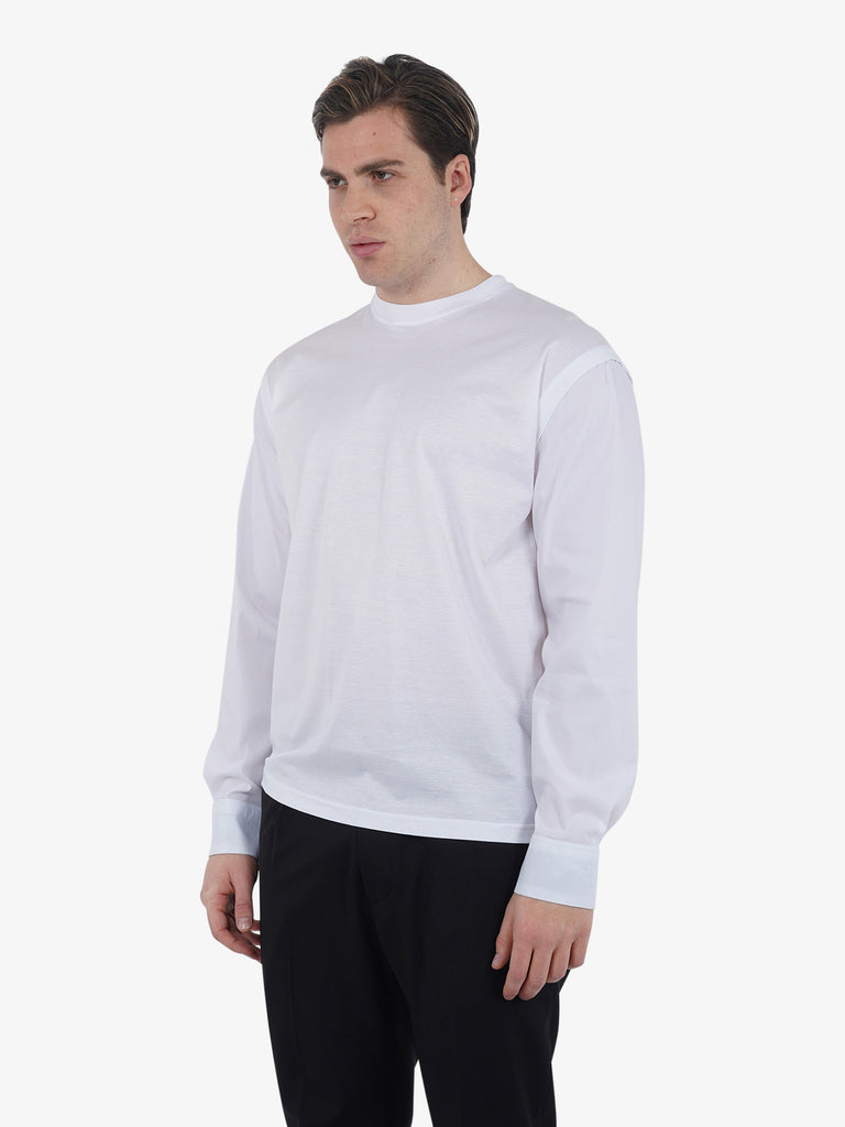 YES LONDON T-shirt XM4123 uomo cotone bianco