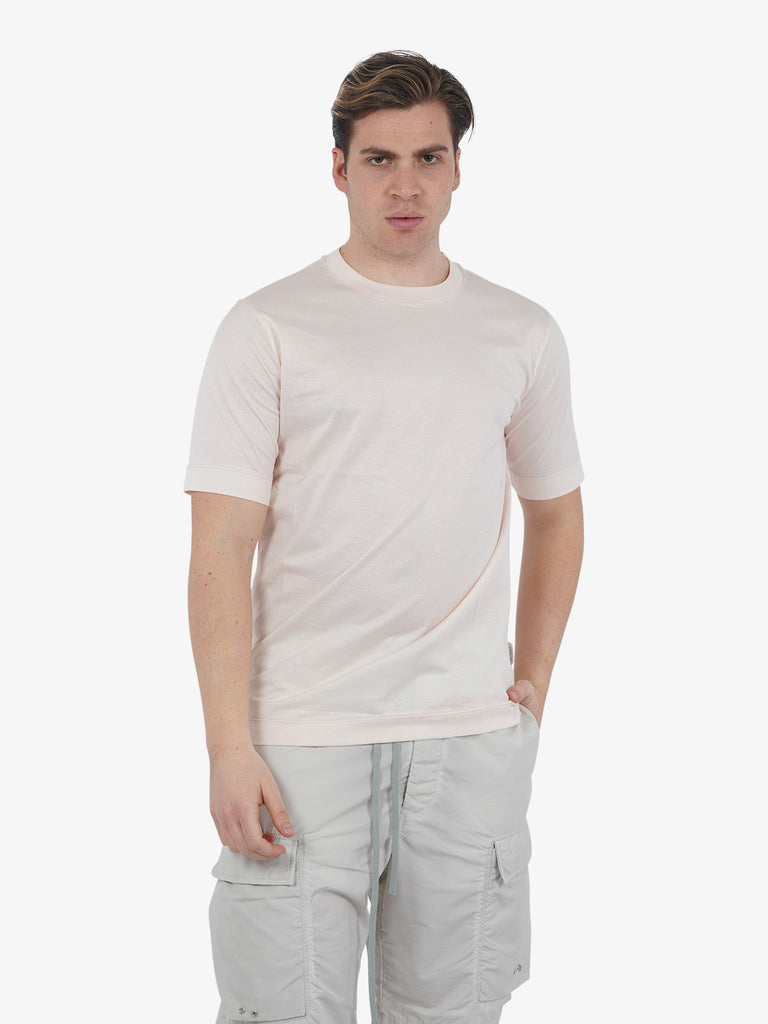 YES LONDON T-shirt XM4128 uomo cotone rosa