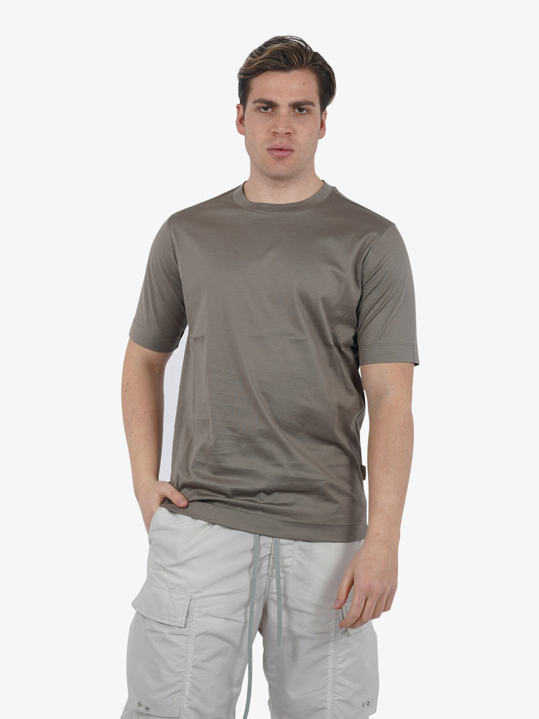 YES LONDON T-shirt XM4128 uomo cotone grigio