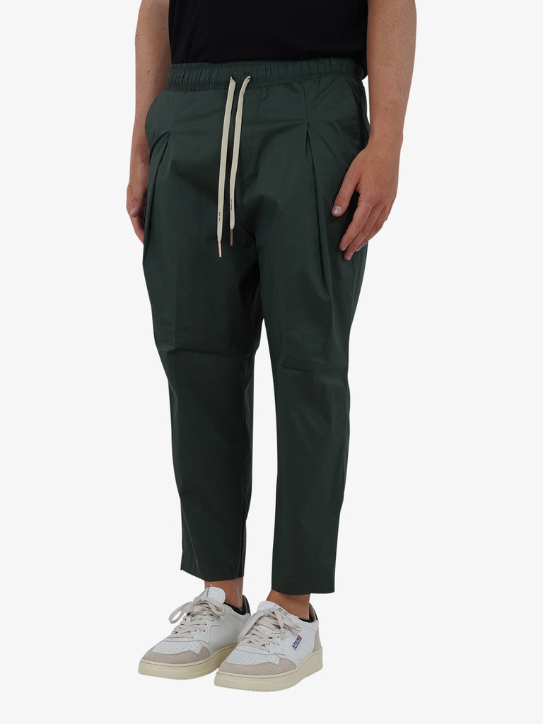 YES LONDON Pantalone con elastico XP3228 uomo lana verde