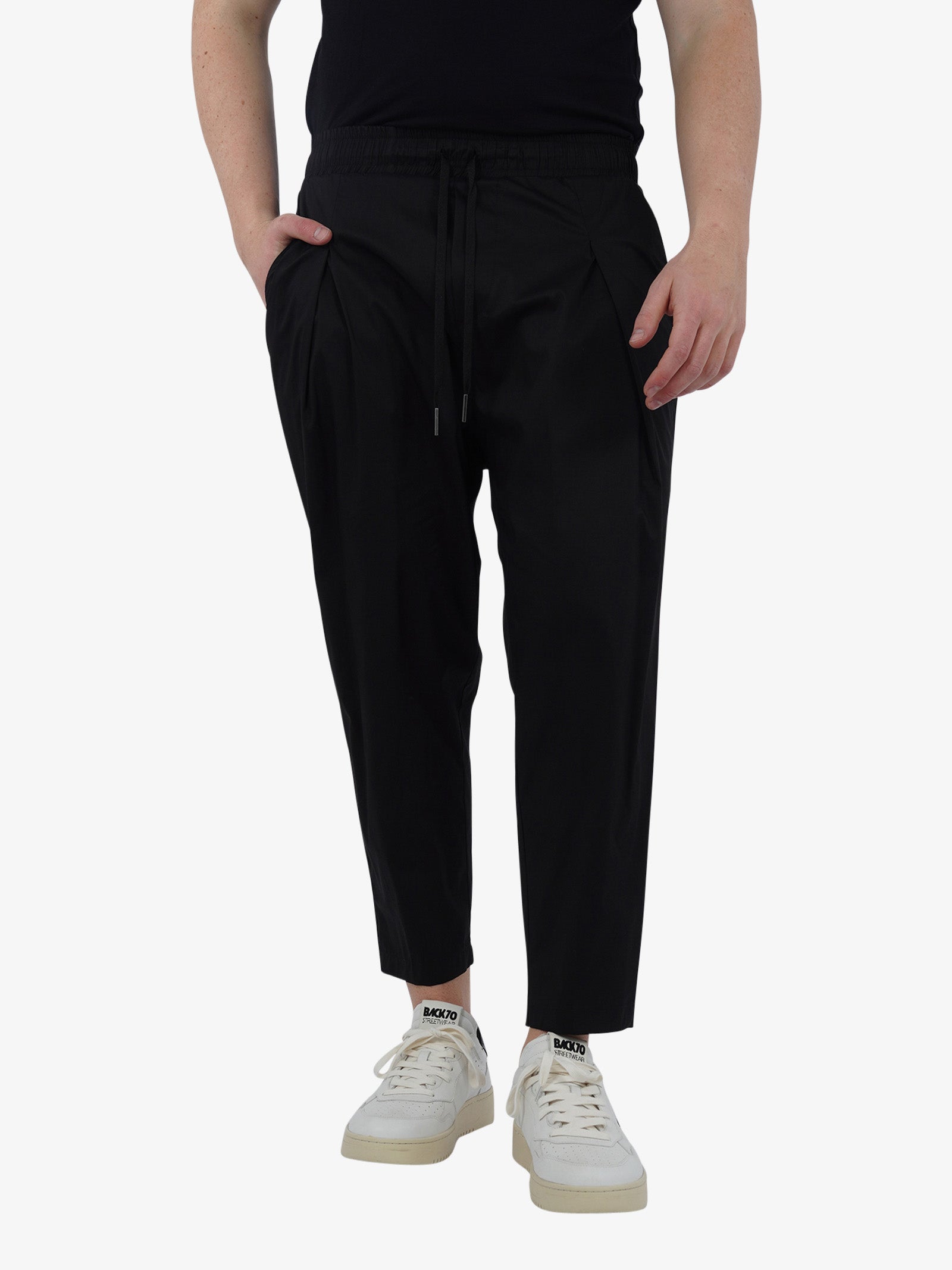 YES LONDON Pantalone XP3235 uomo cotone nero