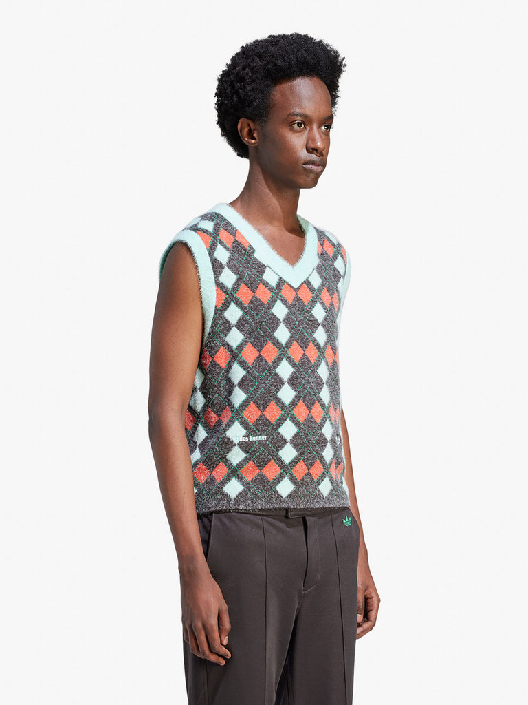 ADIDAS BY WALES BONNER gilet wb knit vest uomo multicolor poliestere