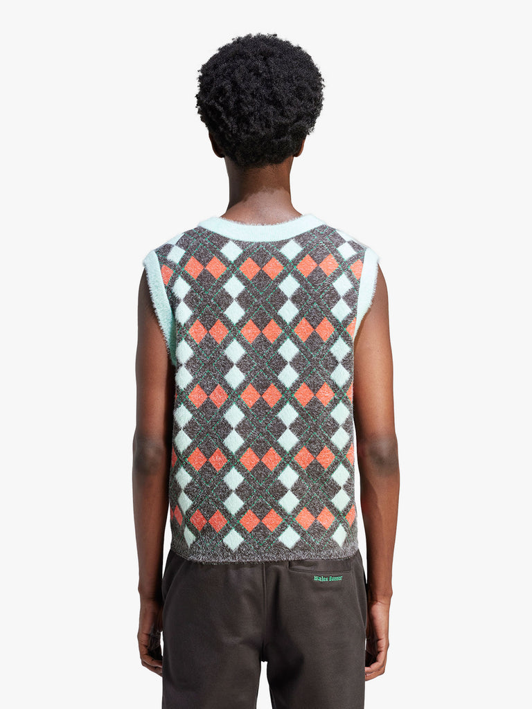 ADIDAS BY WALES BONNER gilet wb knit vest uomo multicolor poliestere
