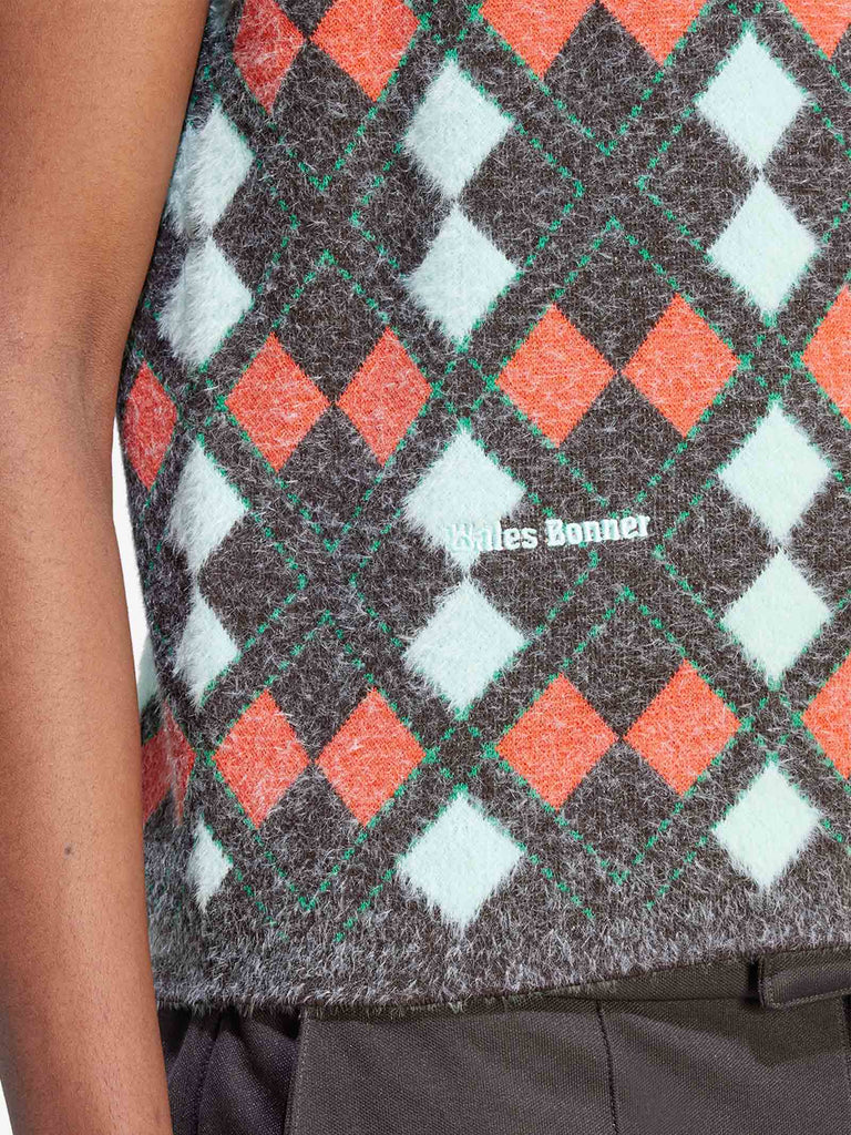 ADIDAS BY WALES BONNER gilet wb knit vest uomo multicolor poliestere