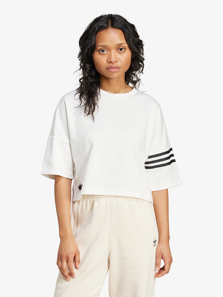 ADIDAS T-shirt Neucl Tee Donna Bianco Cotone