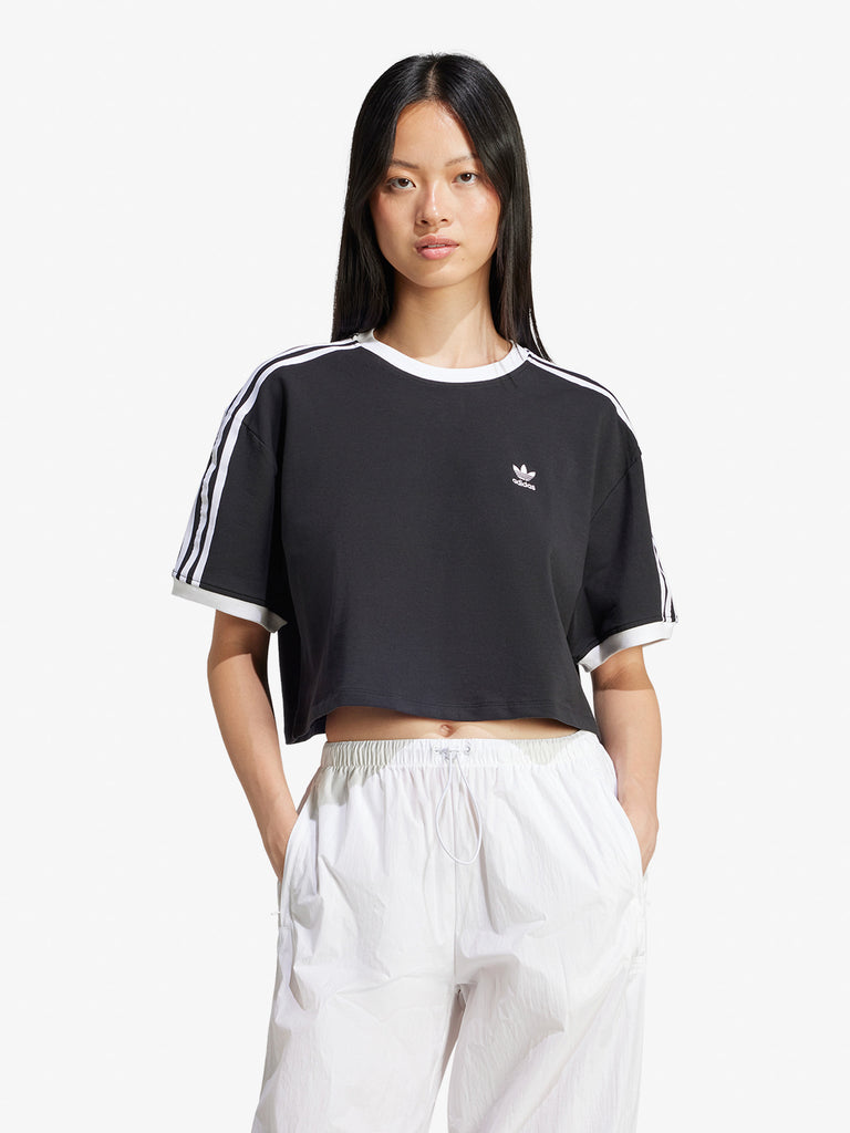 ADIDAS T-shirt 3S LOOSE CROP T JC8149 Donna Nero