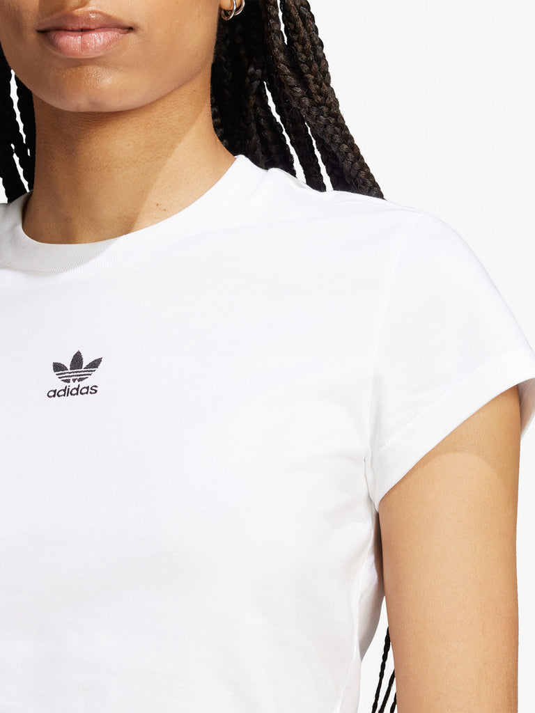 ADIDAS T-shirt ESS SLIM TEE JC8973 Donna Bianco