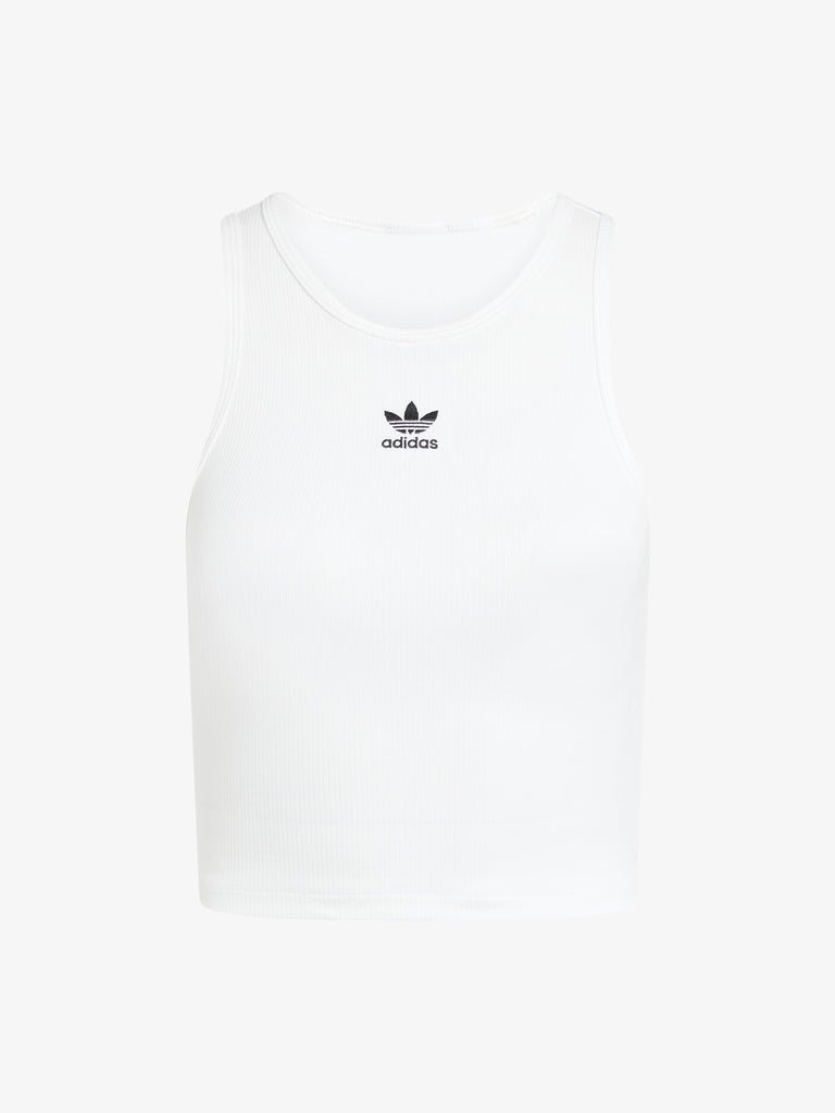 ADIDAS Canotte ESS RIB TANK JC9007 Donna Bianco