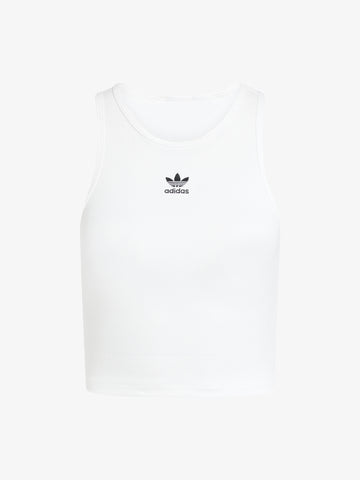 ADIDAS Canotte ESS RIB TANK JC9007 Donna Bianco