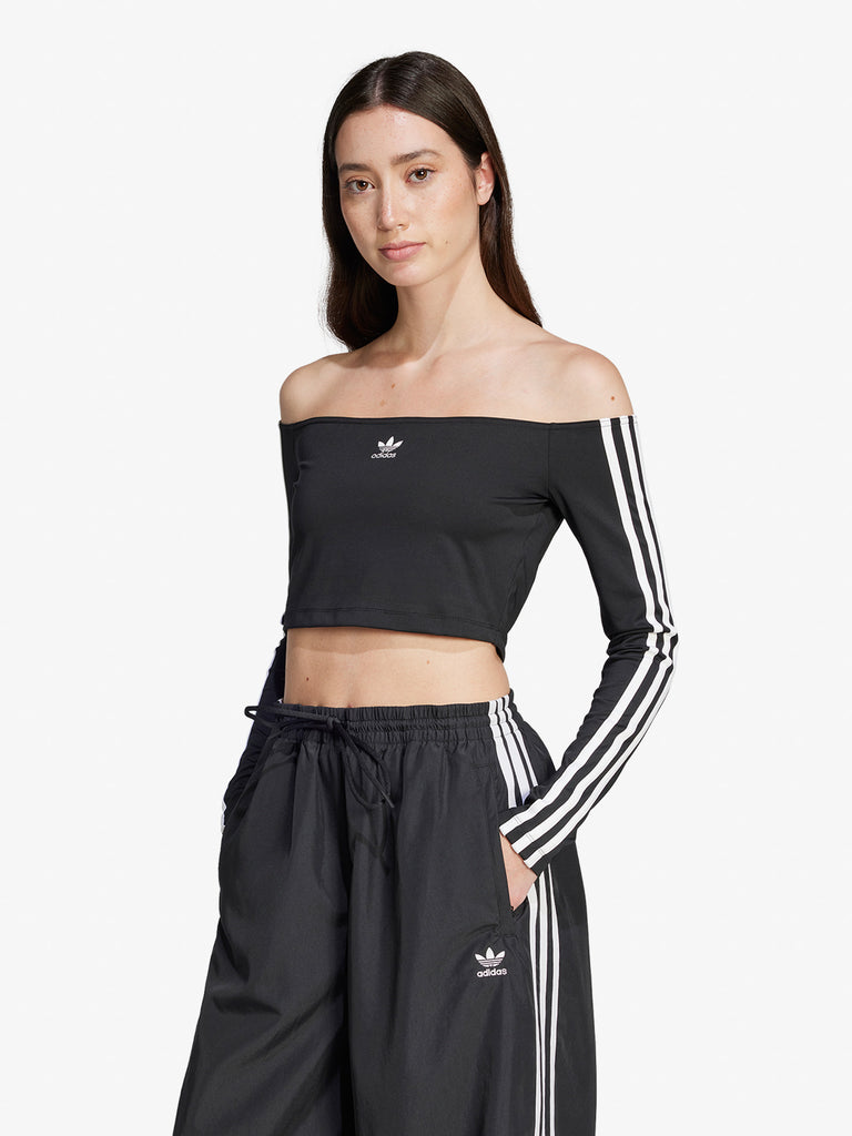 ADIDAS T-shirt OFFSHOULDER LS JD0274 Donna Nero