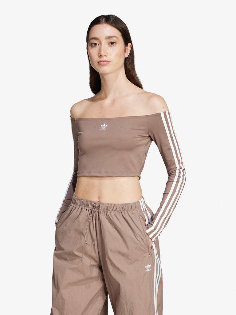 ADIDAS T-shirt OFFSHOULDER LS JD0276 Donna Marrone