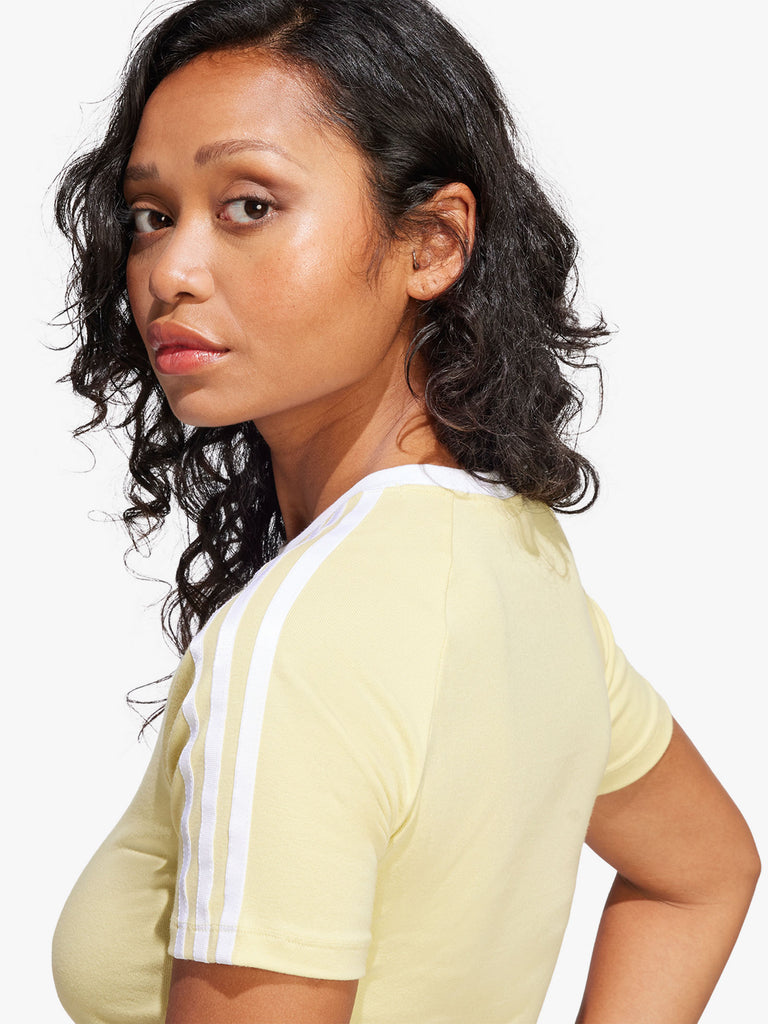 ADIDAS T-shirt 3 S BABY TEE JD0307 Donna Giallo