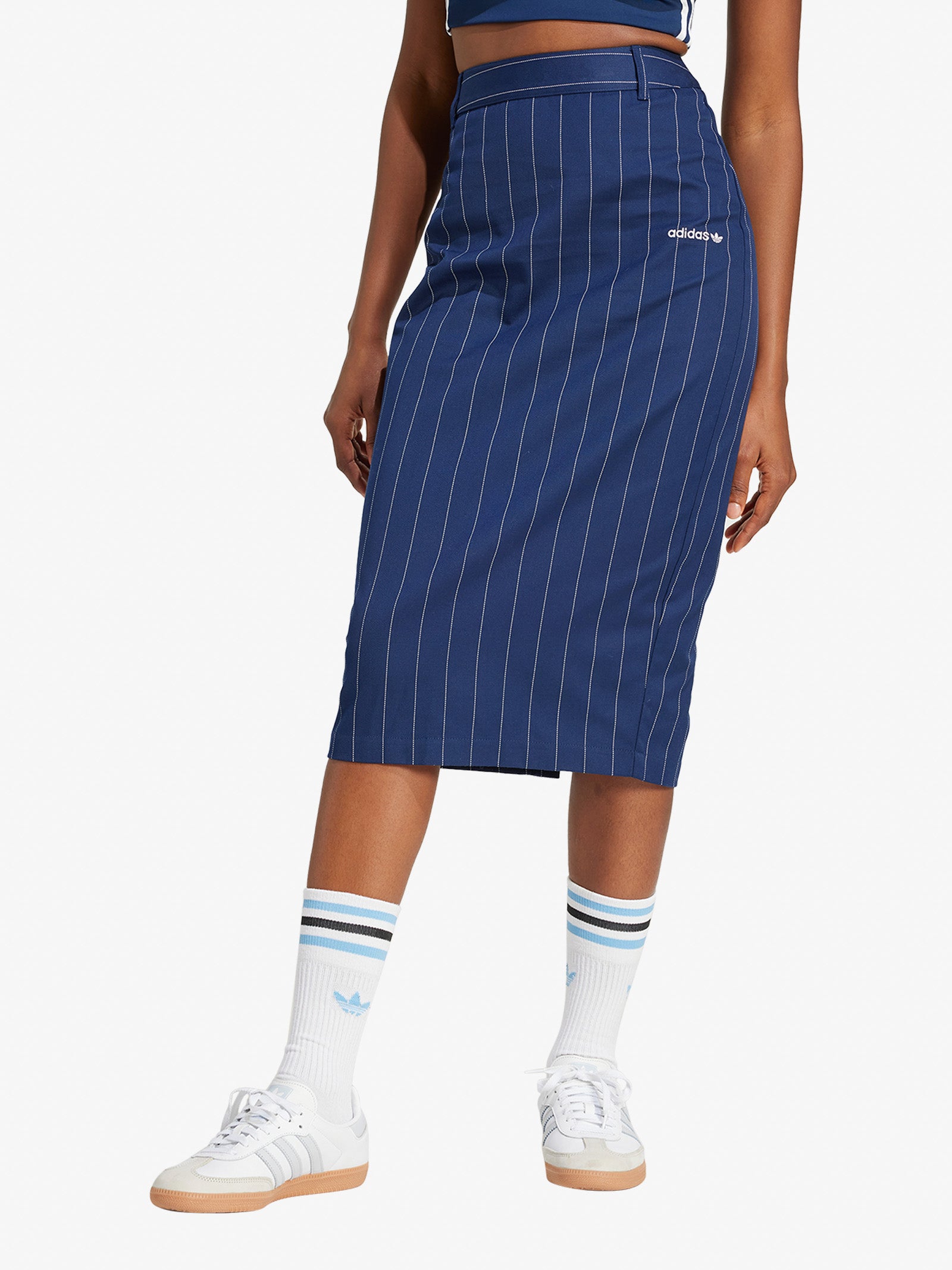 ADIDAS Midi Skirts PENCIL SKIRT JD2576 Women's Blue